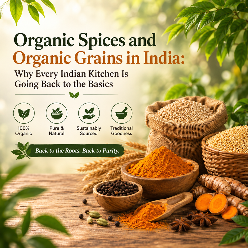 Organic Spices and Organic Grains in India: Why Every Indian Kitchen Is Going Back to the Basics