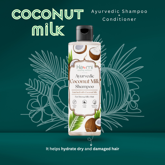 Coconut milk shampoo