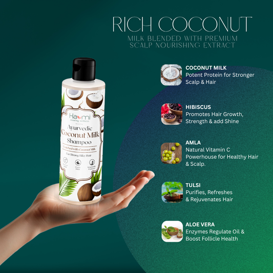 Coconut milk shampoo
