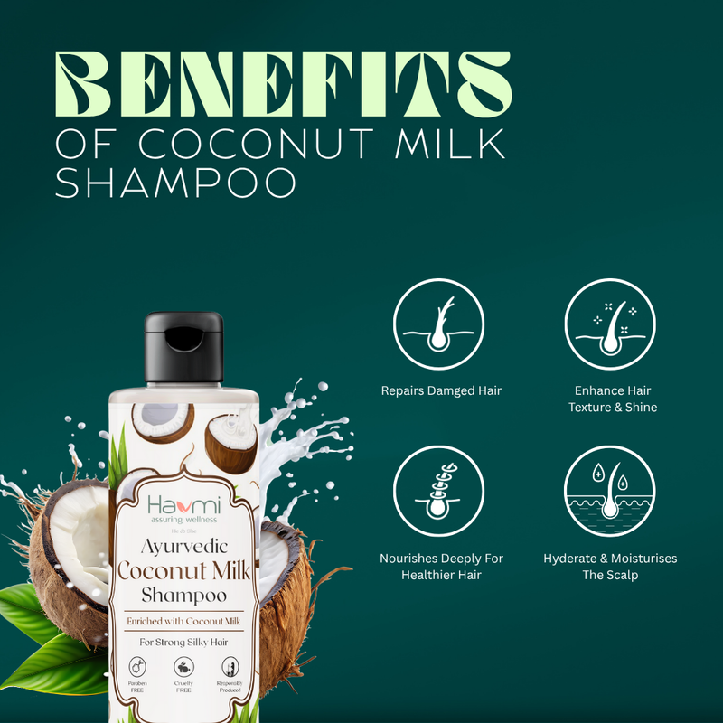 Coconut milk shampoo