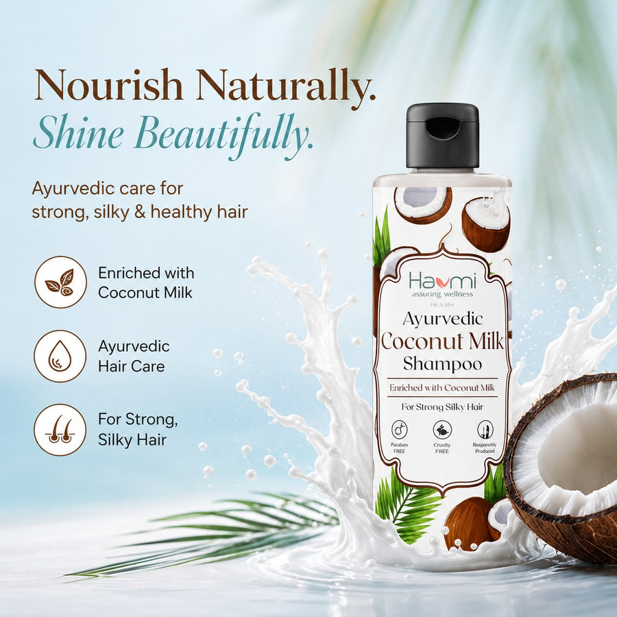 Coconut milk shampoo
