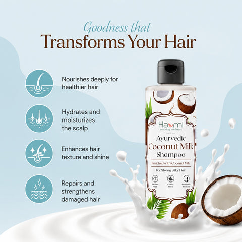 Coconut milk shampoo