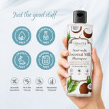 Coconut milk shampoo