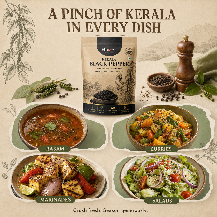 Havmi Kerala Black Pepper – Whole Peppercorns