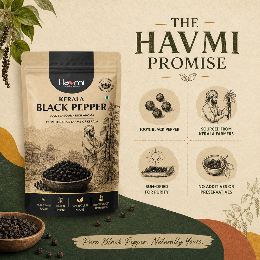 Havmi Kerala Black Pepper – Whole Peppercorns
