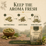 Havmi Kerala Cardamom – Premium 8MM Green Cardamom